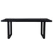 Eettafel Kala Mangohout Zwart 220x100 cm-Eettafels-Livingfurn