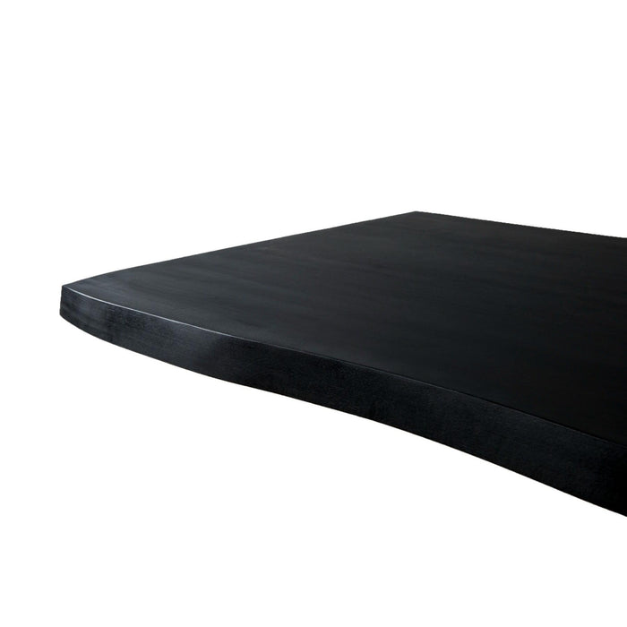 Eettafel Kala Mangohout Zwart 220x100 cm-Eettafels-Livingfurn