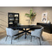 Eettafel Kala Mangohout Zwart 220x100 cm-Eettafels-Livingfurn