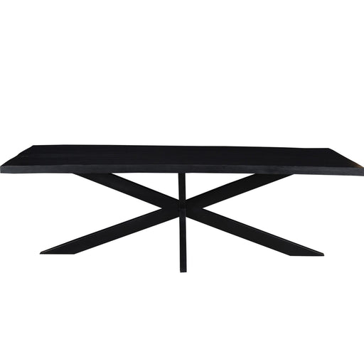 Eettafel Kala Mangohout Zwart 240x100 cm-Eettafels-Livingfurn