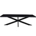 Eettafel Kala Mangohout Zwart 240x100 cm-Eettafels-Livingfurn