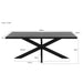 Eettafel Kala Mangohout Zwart 240x100 cm-Eettafels-Livingfurn