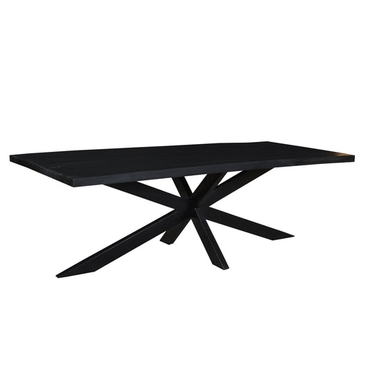 Eettafel Kala Mangohout Zwart 240x100 cm-Eettafels-Livingfurn