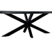 Eettafel Kala Mangohout Zwart 24x110 cm-Eettafels-Livingfurn