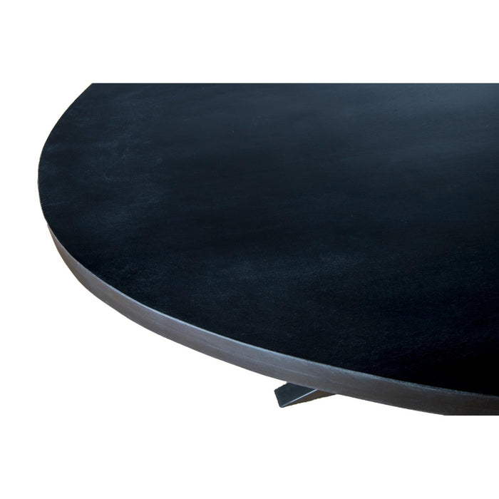 Eettafel Kala Mangohout Zwart 24x110 cm-Eettafels-Livingfurn