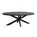 Eettafel Kala Mangohout Zwart 24x110 cm-Eettafels-Livingfurn
