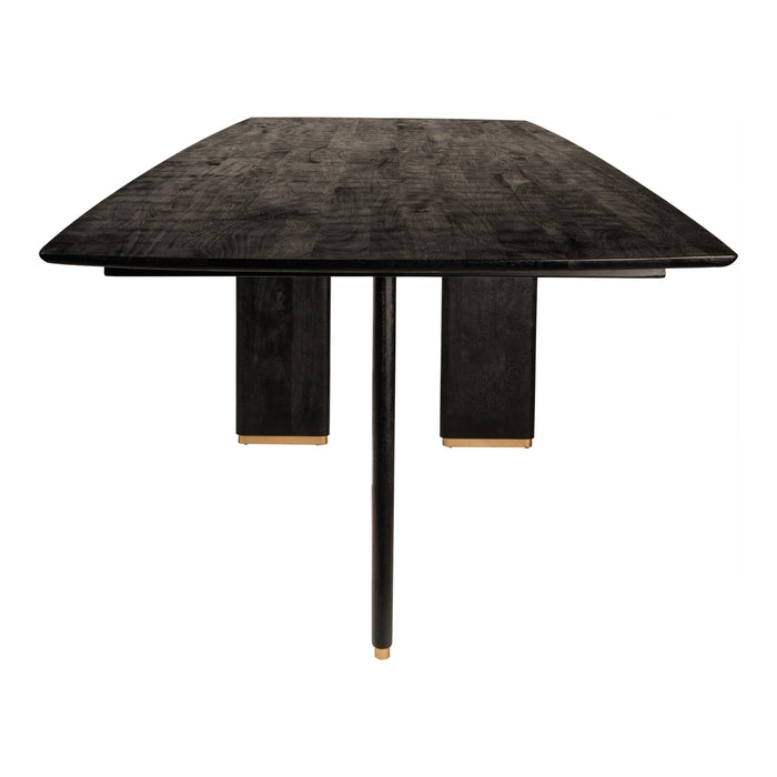 Eettafel Liber Mangohout Zwart 240cm-Eettafels-PTMD