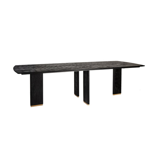 Eettafel Liber Mangohout Zwart 240cm-Eettafels-PTMD