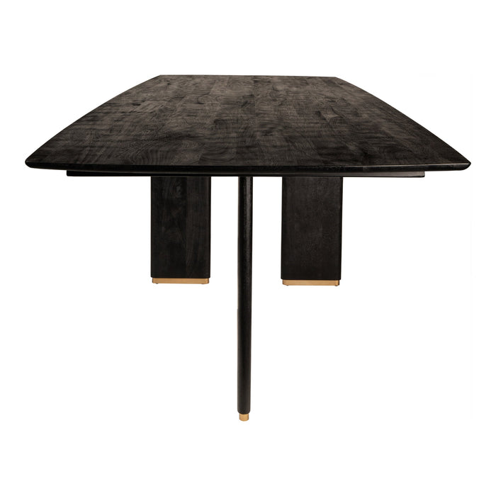 Eettafel Liber Mangohout Zwart 240cm-Eettafels-PTMD