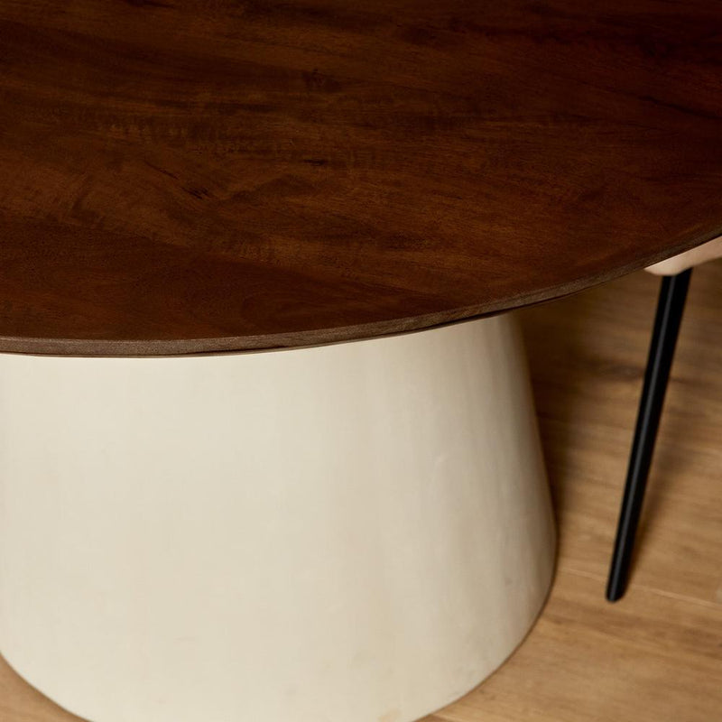 Eettafel Madison Bruin 130 cm 130x130x76 cm-Eettafels-Starfurn