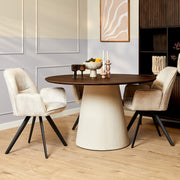 Eettafel Madison Bruin 150 cm 150x150x76 cm-Eettafels-Starfurn