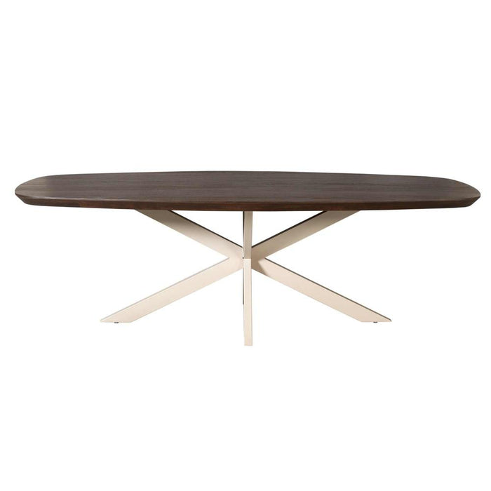 Eettafel Madison Bruin - 200 cm - Deens Ovaal - Poot Zand-Eettafels-Starfurn