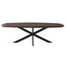 Eettafel Madison Bruin - 240 cm - Deens Ovaal - Poot Zwart-Eettafels-Starfurn