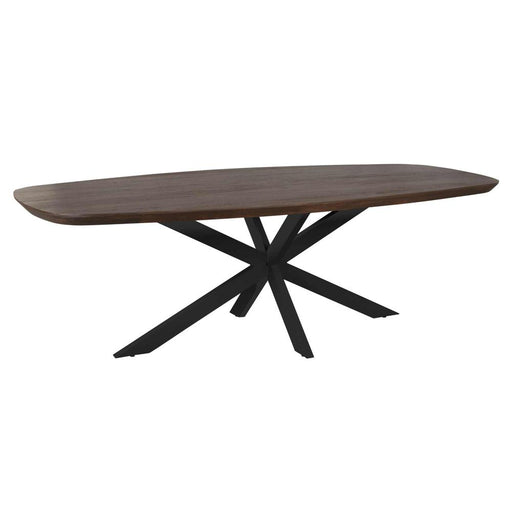 Eettafel Madison Bruin - 240 cm - Deens Ovaal - Poot Zwart-Eettafels-Starfurn