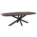 Eettafel Madison Bruin - 240 cm - Deens Ovaal - Poot Zwart-Eettafels-Starfurn