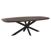 Eettafel Madison Bruin 280 cm Deens Ovaal Poot Zwart-Eettafels-Starfurn