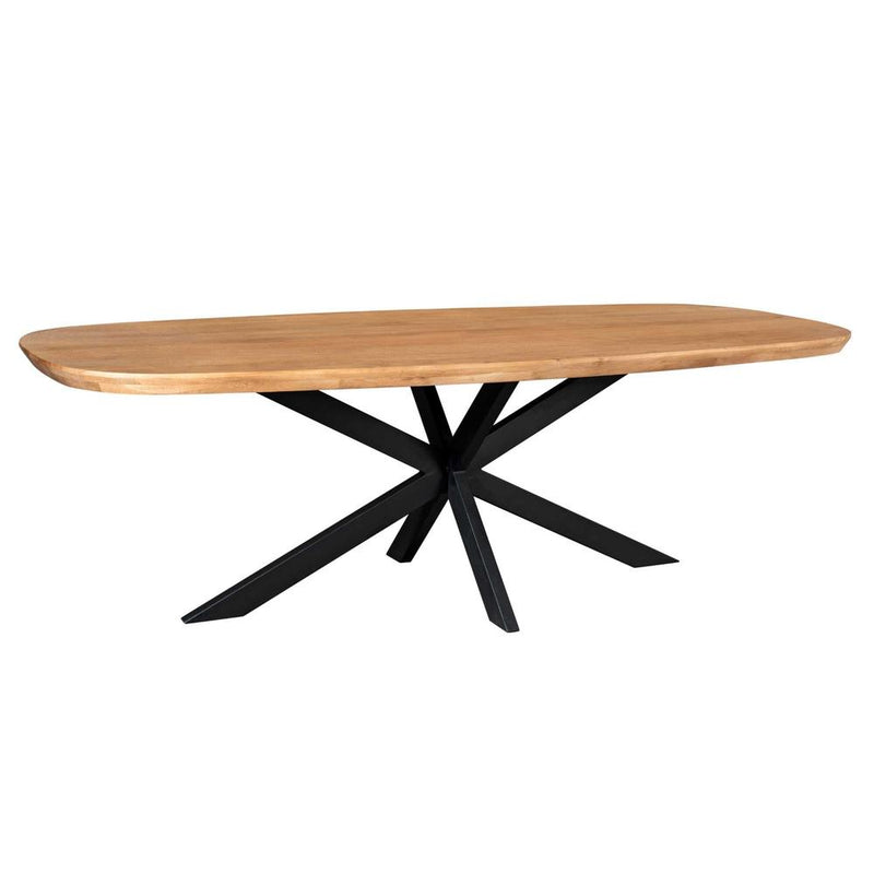 Eettafel Madison Naturel 200 cm Deens ovaal 200x100x76 cm-Eettafels-Starfurn