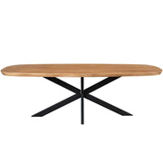 Eettafel Madison Naturel 200 cm Deens ovaal 200x100x76 cm-Eettafels-Starfurn