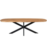 Eettafel Madison Naturel 240 cm Deens ovaal 240x110x76 cm-Eettafels-Starfurn