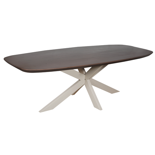 Eettafel Madison Walnut | 200 cm | Deens Ovaal | Poot Sand-Eettafels-Starfurn