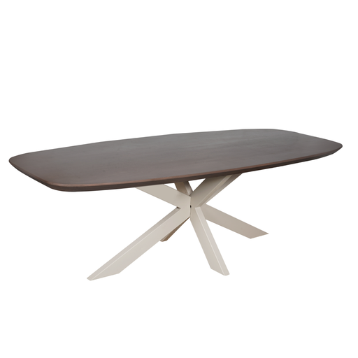 Eettafel Madison Walnut | 240 cm | Deens Ovaal | Poot Sand-Eettafels-Starfurn