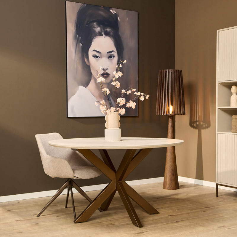 Eettafel Madison Zand 110 cm 110x110x76 cm-Eettafels-Starfurn