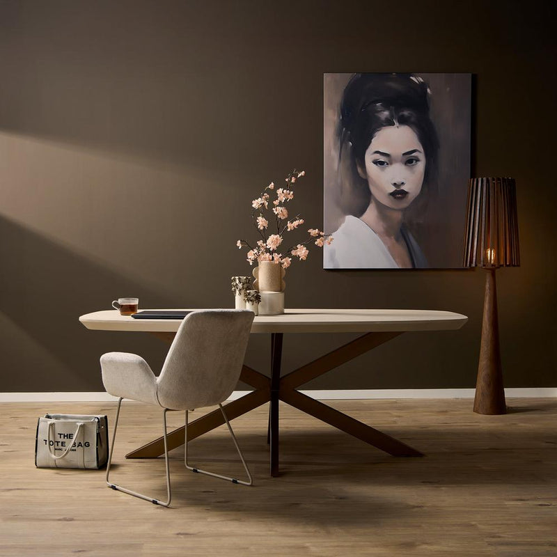 Eettafel Madison Zand 200 cm Deens Ovaal 200x100x76 cm-Eettafels-Starfurn