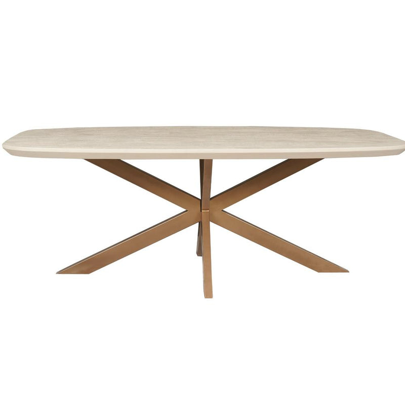Eettafel Madison Zand 240 cm Deens Ovaal 240x110x76 cm-Eettafels-Starfurn