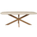 Eettafel Madison Zand - 240 cm - Deens Ovaal-Eettafels-Starfurn