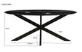 Eettafel Mangohout 160x90 cm-Eettafels-Livingfurn