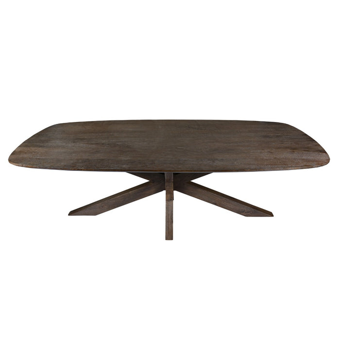 Eettafel Mangohout Bruin 210x100 cm-Eettafels-Livingfurn