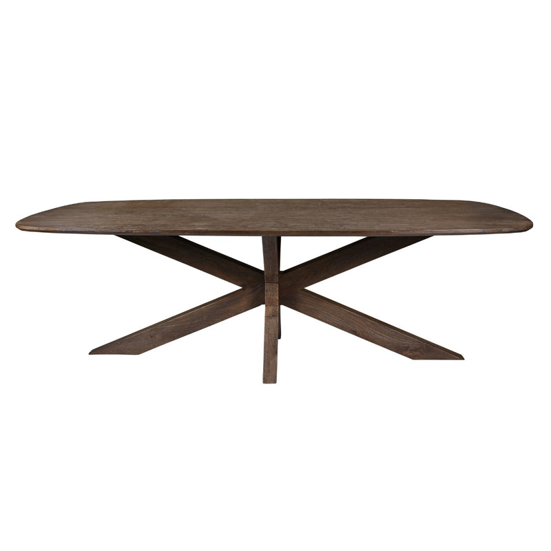 Eettafel Mangohout Bruin 210x100 cm-Eettafels-Livingfurn