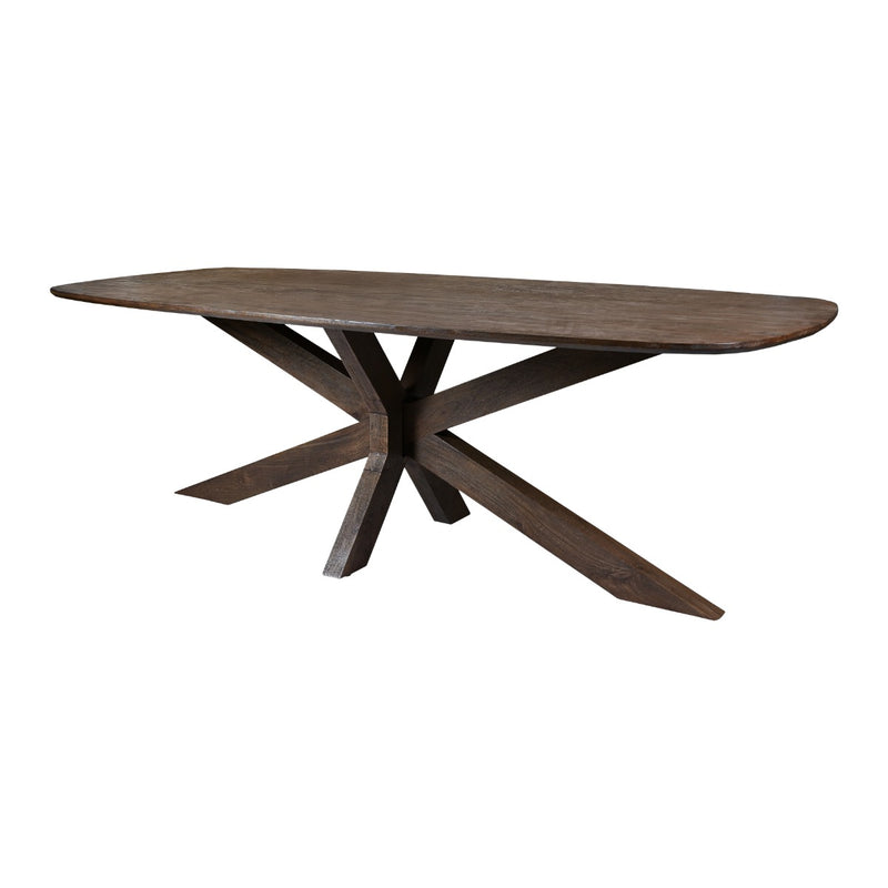 Eettafel Mangohout Bruin 210x100 cm-Eettafels-Livingfurn