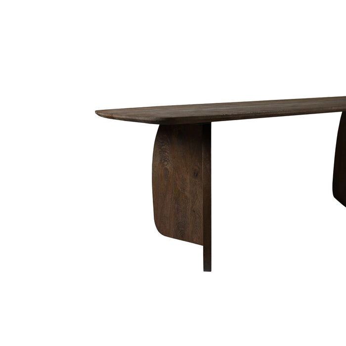 Eettafel Mangohout Bruin 220x105 cm-Eettafels-Livingfurn