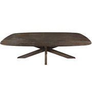 Eettafel Mangohout Bruin 240x105 cm-Eettafels-Livingfurn