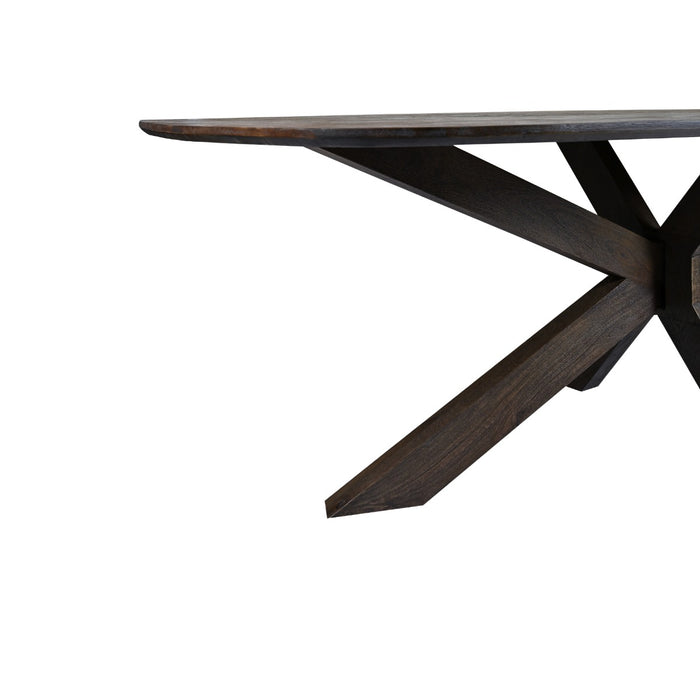 Eettafel Mangohout Bruin 240x105 cm-Eettafels-Livingfurn