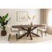 Eettafel Mangohout Bruin 240x105 cm-Eettafels-Livingfurn