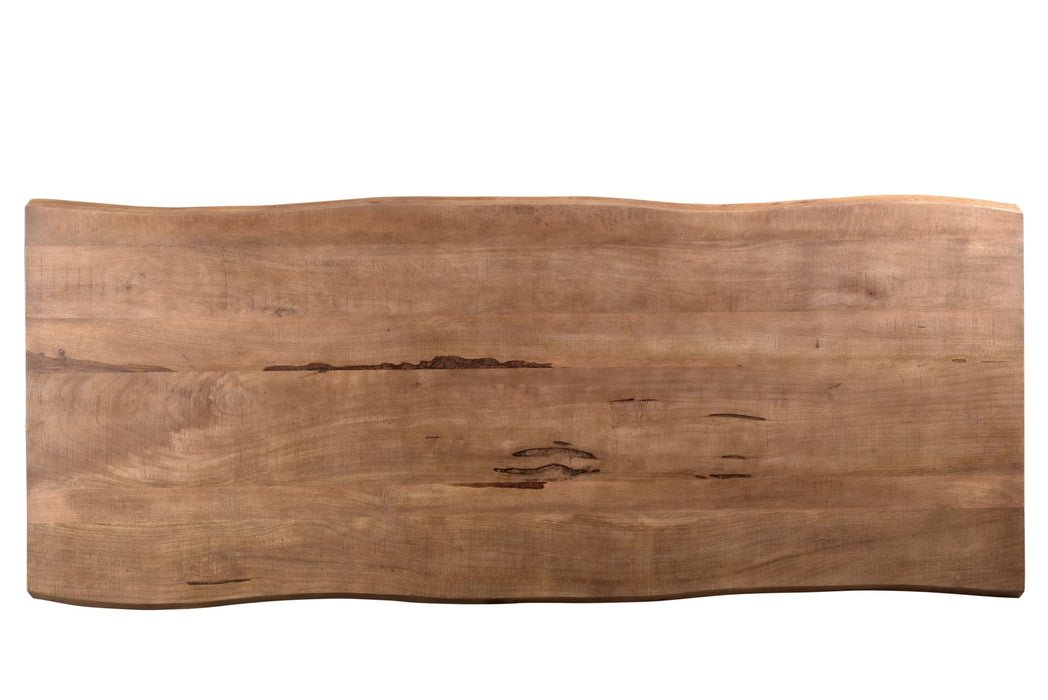 Eettafel Mangohout Naturel hout 200x100 cm - 11977-Eettafels-Brix