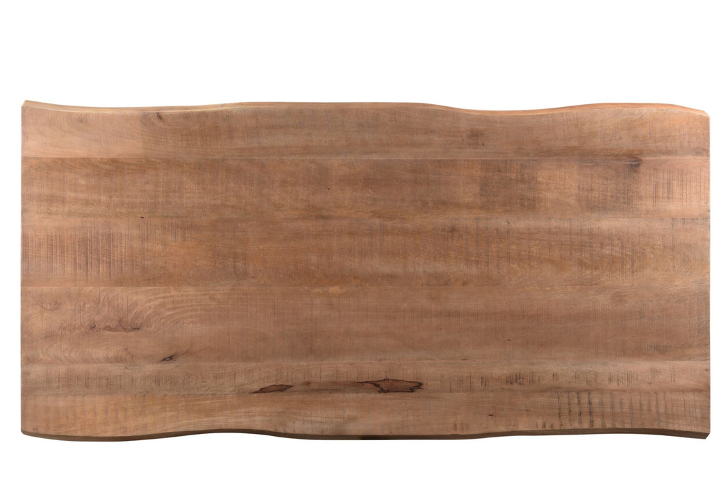 Eettafel Mangohout Naturel hout 240x100 cm - 11996-Eettafels-Brix