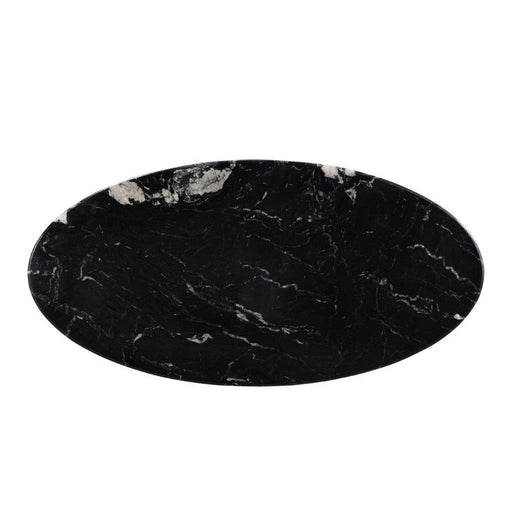 Eettafel Marble Marmer Zwart 180x90 cm-Eettafels-Livingfurn