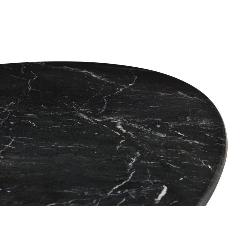 Eettafel Marble Marmer Zwart 180x90 cm-Eettafels-Livingfurn