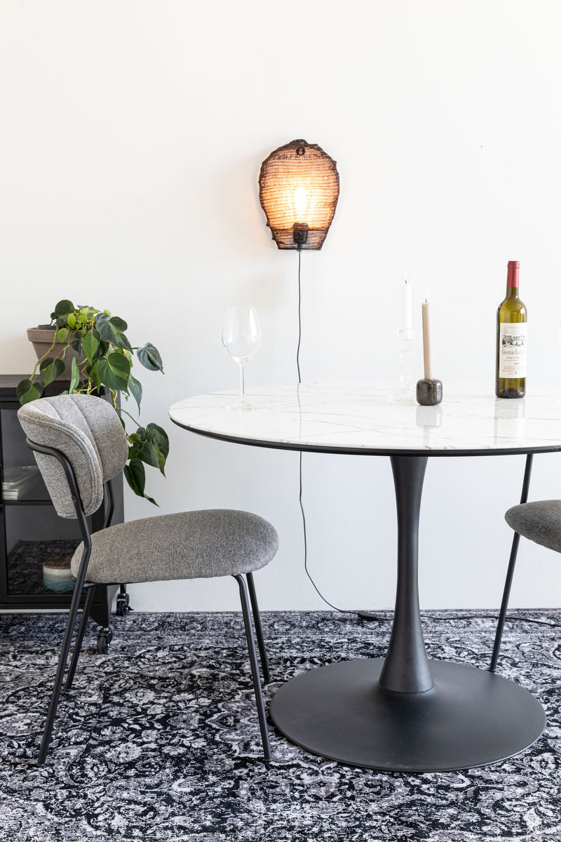 Eettafel Maru MDF Wit Ø110x75 cm-Eettafels-Creating Home