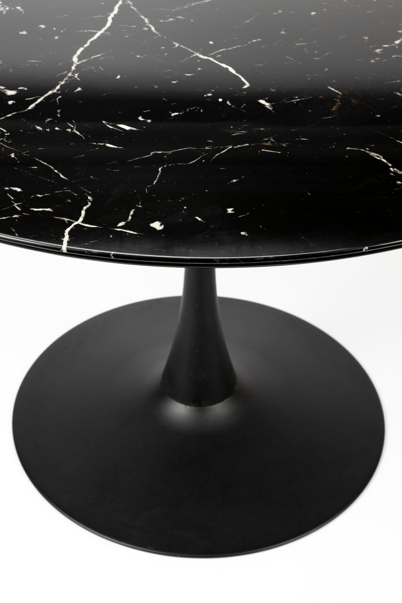 Eettafel Maru MDF Zwart Ø110x75 cm-Eettafels-Creating Home