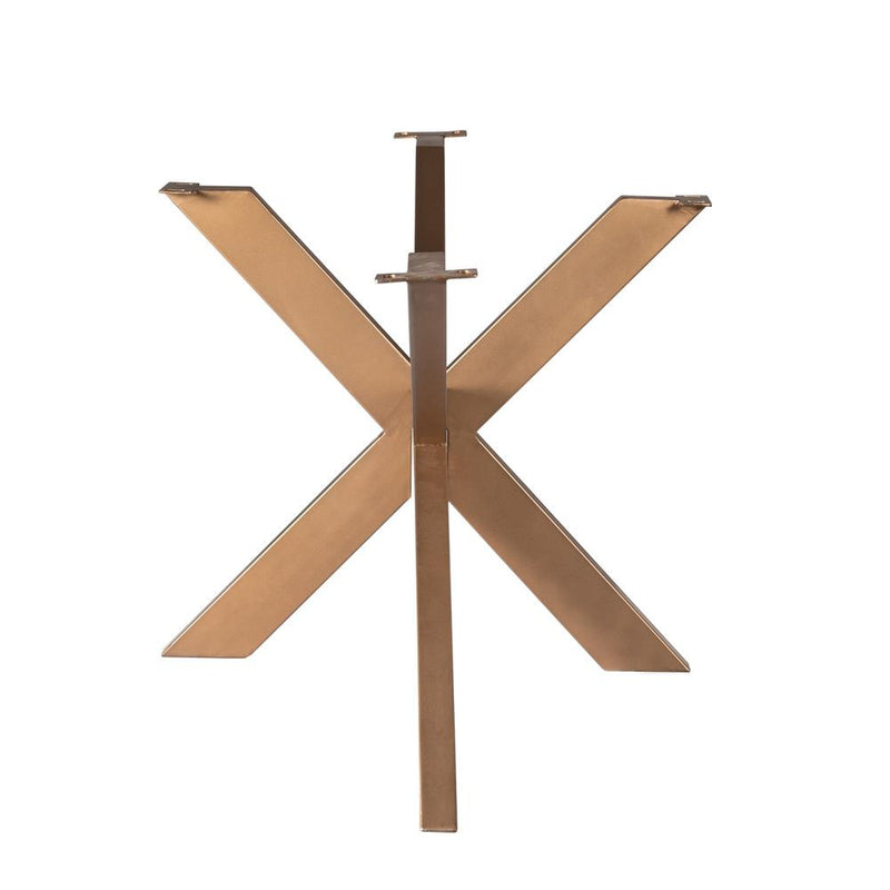 Eettafel Matrixpoot ovaal/rechthoek Bronze 160x73x73 cm-Eettafels-Starfurn
