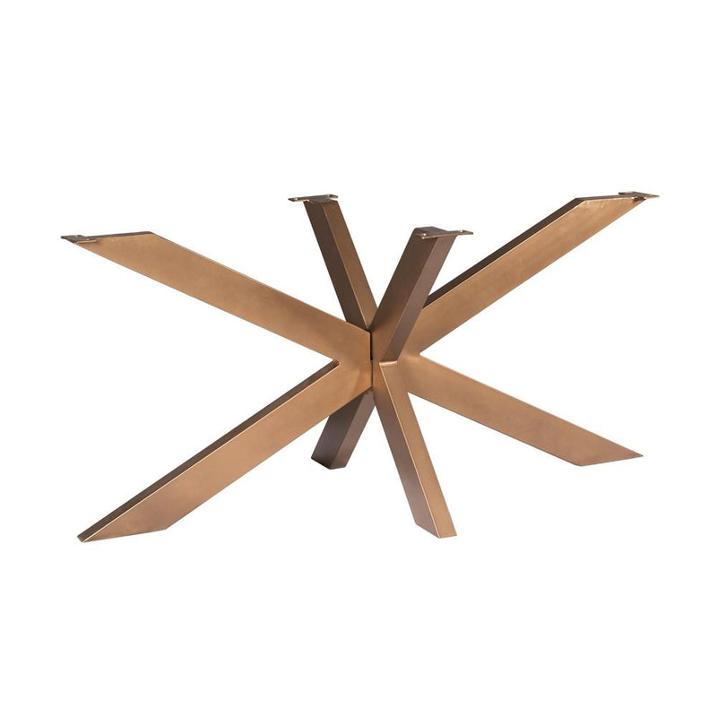 Eettafel Matrixpoot ovaal/rechthoek Bronze 160x73x73 cm-Eettafels-Starfurn