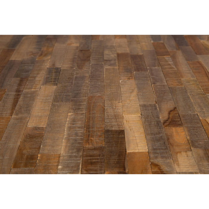 Eettafel Mo 110 Teak Hout Naturel Ø110x76 cm-Eettafels-Creating Home