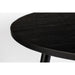 Eettafel Mo 110' Teak Hout Zwart Ø110x76 cm-Eettafels-Creating Home
