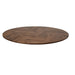 Eettafel Mozaik Verona rond - 140x140x76 - Naturel/zwart - Mangohout/metaal-Eettafels-HSM Collection