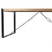 Eettafel Nairobi Mangohout Naturel hout 160x90 cm-Eettafels-Livingfurn