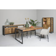 Eettafel Nairobi Mangohout Naturel hout 160x90 cm-Eettafels-Livingfurn